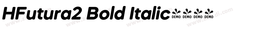 HFutura2 Bold Italic字体转换